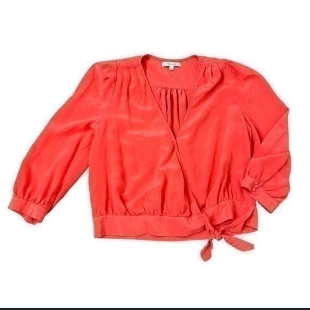 Madewell  Wrap Long Sleeve V-Neck